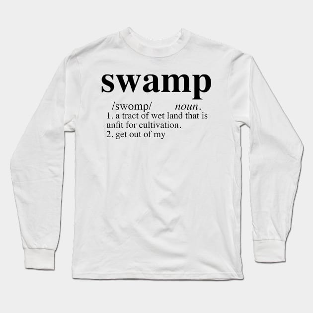 Swamp Dictionary Funny Ogre Long Sleeve T-Shirt by LuisP96